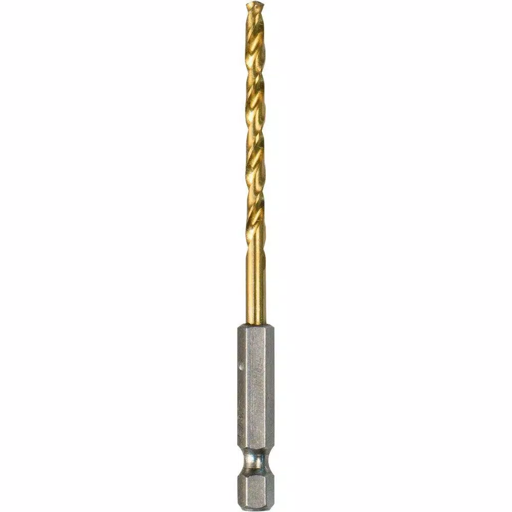 Makita 5/32 in. Titanium Coated Drill Bit with 1/4 in. Hex Shank