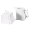 MALACASA 4.75-In White Porcelain Creamer Jug Sugar Jar (Set of 2)