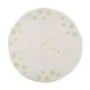 Manor Luxe 56 in. Snowflake Sequin Soft Plush Furry Round Christmas Tree Skirt in White