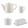 Mason Cash Forest 4-Piece 59 fl. oz. Cream Stoneware Breakfast Set