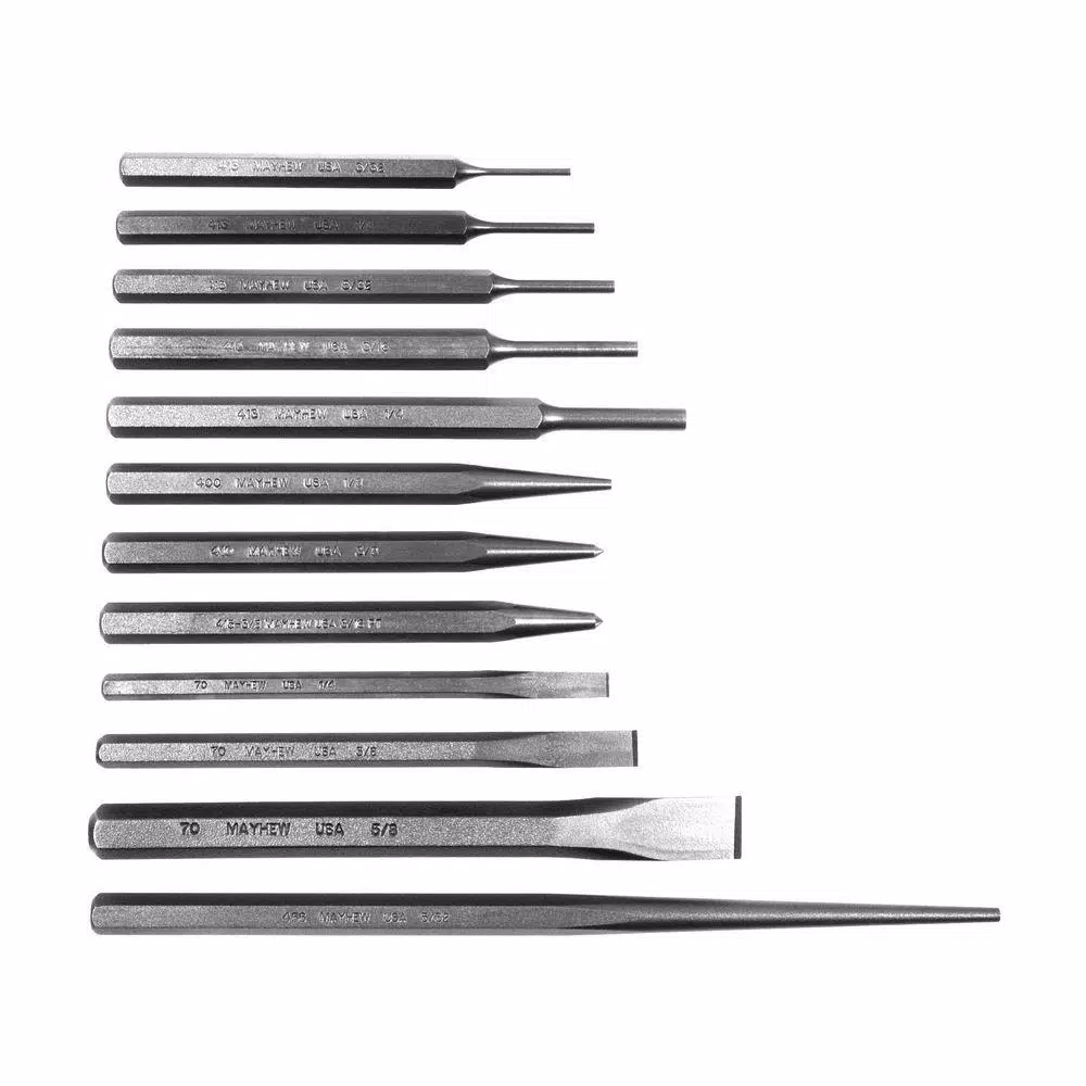 Mayhew Punch and Chisel Set (12-Piece)