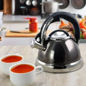 Mr. Coffee Kelton 2 Qt. Stainless Steel Whistling Tea Kettle