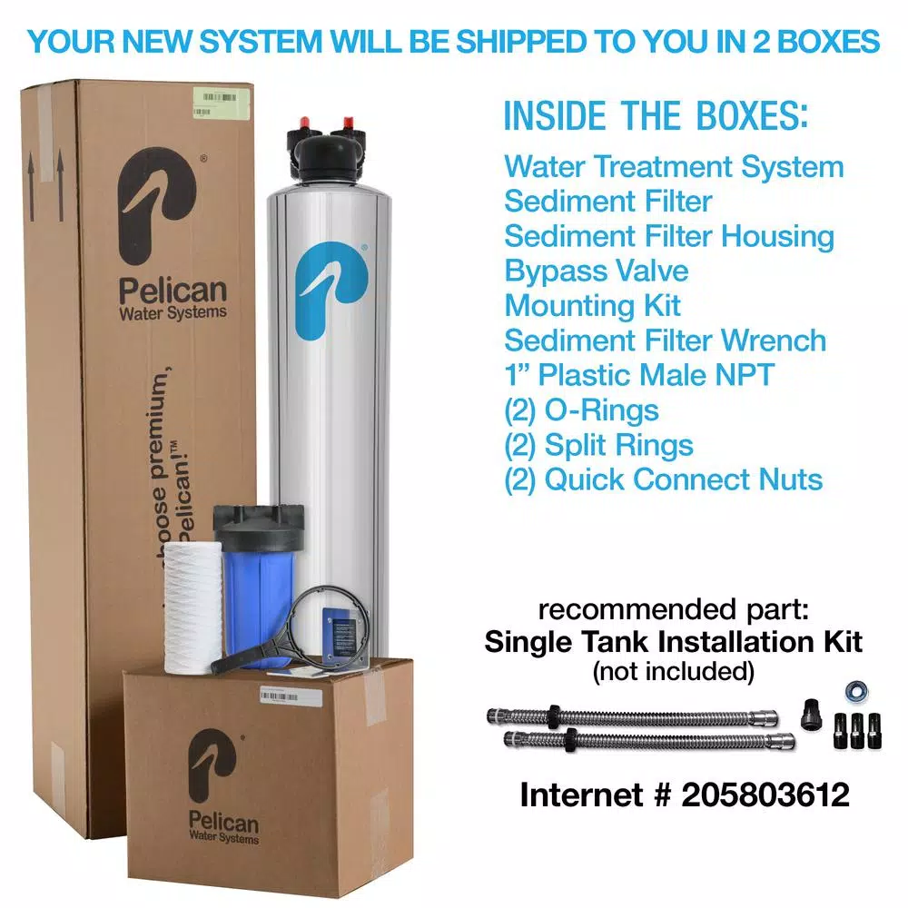 Pelican Water 15 GPM Whole House NaturSoft Water Softener Alternative System