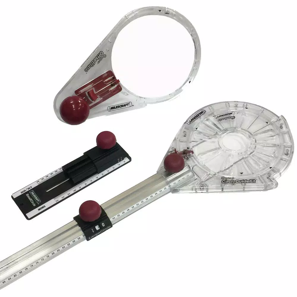 Milescraft CircleGuideKit Router Jig for Routing Small and Large Circles