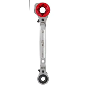 Milwaukee Lineman's 5 in1 Ratcheting Wrench with Milled Strike Face
