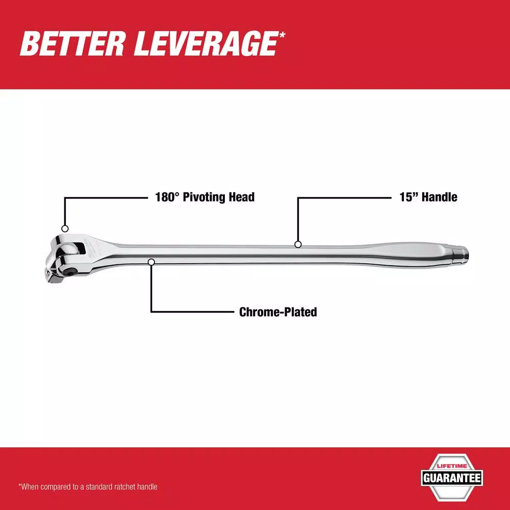 Milwaukee 1/2 in. Drive 15 in. Breaker Bar