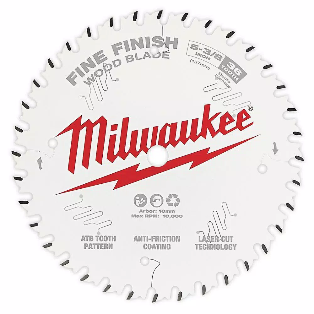 Milwaukee 5-3/8 in. x 36-Tooth Fine Finish Circular Saw Blade