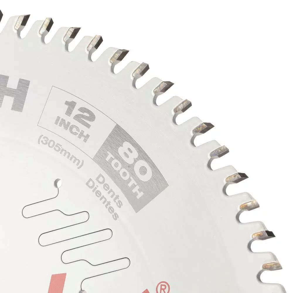Milwaukee 12 in. x 80-Tooth Fine Finish Circular Saw Blade