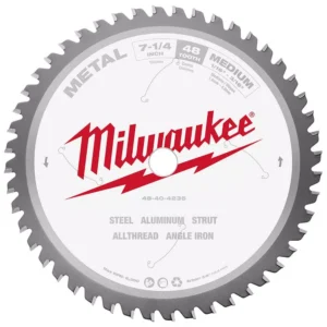 Milwaukee 7-1/4 in. x 48 Carbide Teeth Metal Cutting Circular Saw Blade