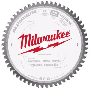Milwaukee 8 in. x 58 Carbide Teeth Aluminum Cutting Circular Saw Blade