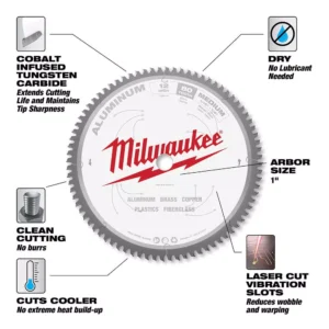 Milwaukee 12 in. x 80 Carbide Teeth Aluminum Cutting Circular Saw Blade