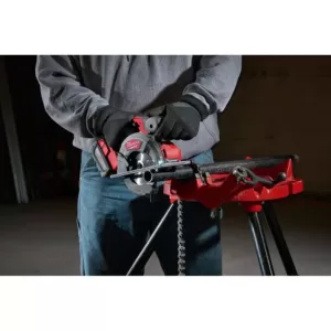 Milwaukee M18 FUEL 18-Volt Lithium-Ion Brushless Cordless 5-3/8 in. Metal Saw Kit with Extra Metal Cutting Blade