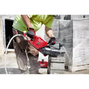 Milwaukee M18 FUEL ONE-KEY 18-Volt Lithium-Ion Brushless Cordless 9 in. Cut Off Saw Kit with Switch Tank Backpack Water Supply Kit