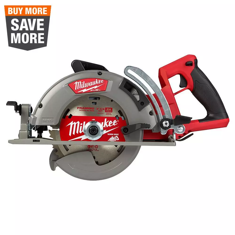 Milwaukee M18 FUEL 18-Volt Lithium-Ion Cordless 7-1/4 in. Rear Handle Circular Saw (Tool-Only)