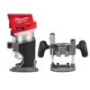 Milwaukee M18 FUEL 18-Volt Lithium-Ion Brushless Cordless Compact Router w/ Compact Router Plunge Base