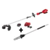 Milwaukee M18 FUEL 18-Volt Lithium-Ion Brushless Cordless String Trimmer Kit with M18 FUEL 10 in. Pole Saw Attachment