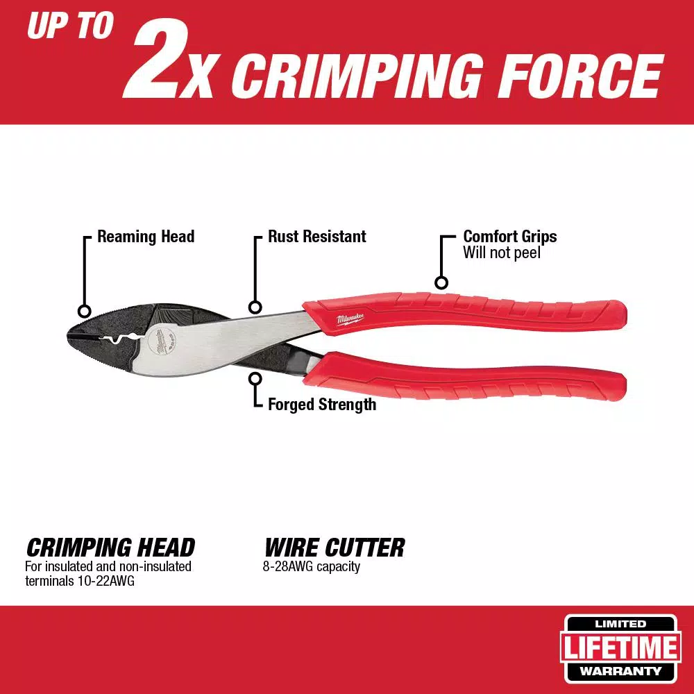 Milwaukee 9.5 in. Crimping Plier