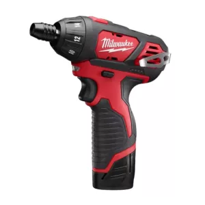Milwaukee M12 12-Volt Lithium-Ion Cordless 1/4 in. Hex Screwdriver Kit with (1) 1.5Ah Battery and Charger