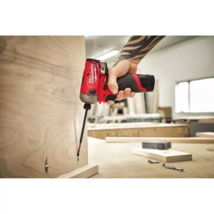 Milwaukee M12 FUEL SURGE 12-Volt Lithium-Ion Brushless Cordless 1/4 in. Hex Impact Driver Compact Kit with M12 Flood Light