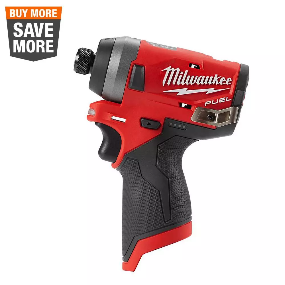 Milwaukee M12 FUEL 12-Volt Lithium-Ion Brushless Cordless 1/4 in. Hex Impact Driver (Tool-Only)