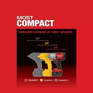 Milwaukee M18 FUEL 18-Volt 1/2 in. Lithium-Ion Brushless Cordless Impact Wrench w/ Friction Ring (2-Tool) w/ Two 6.0Ah Batteries