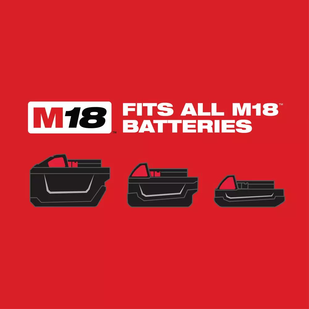 Milwaukee M18 FUEL 18-Volt 1/2 in. Lithium-Ion Brushless Cordless Impact Wrench w/ Friction Ring & Grinder w/ Two 6.0Ah Batteries