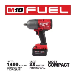 Milwaukee M18 FUEL 18-Volt Lithium-Ion Brushless Cordless 1/2 in. Impact Wrench with Friction Ring Kit W/ FUEL Impact Driver