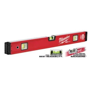 Milwaukee 24 in./48 in. REDSTICK Magnetic Box Level Set