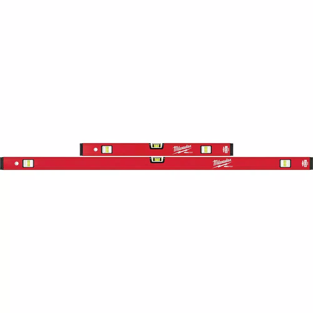 Milwaukee 24 in./48 in. REDSTICK Compact Box Level Set