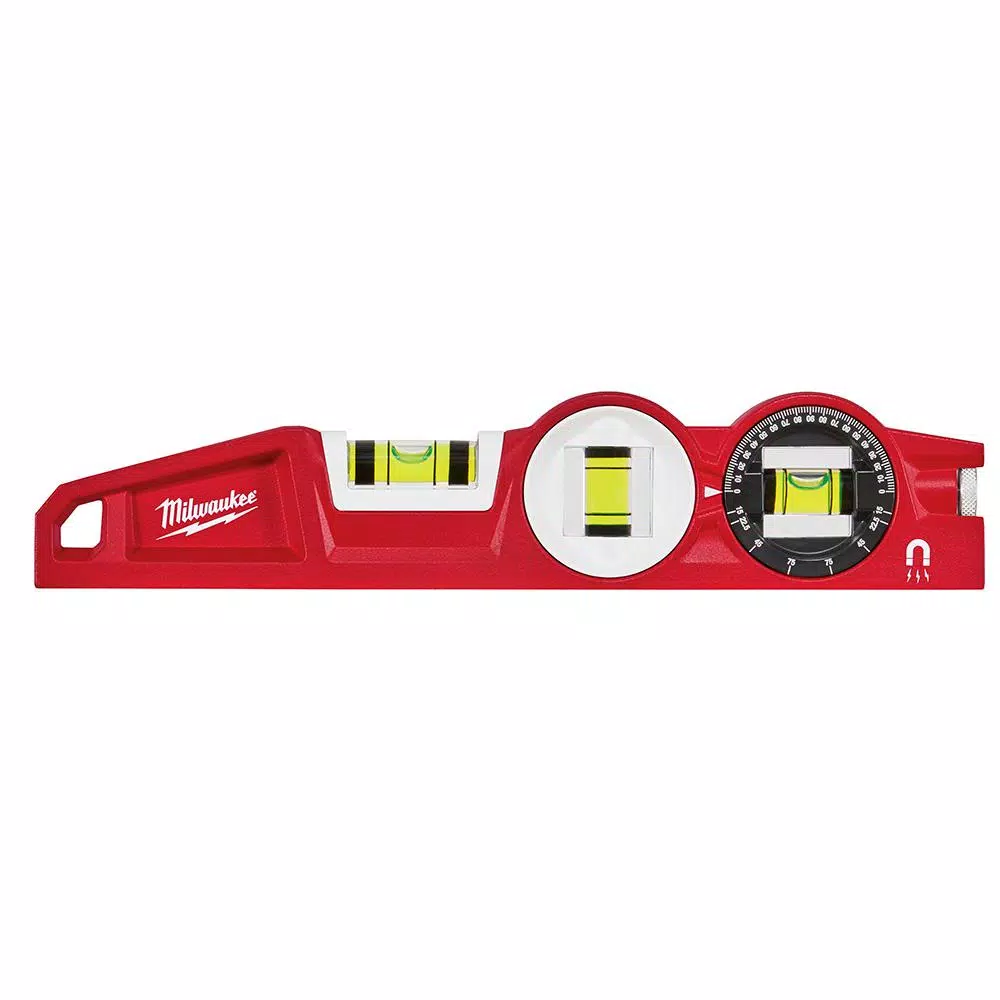 Milwaukee 24 in./48 in. REDSTICK Magnetic Compact Box Level Set with 10 in. 360-Degree Locking Die Cast Torpedo Level