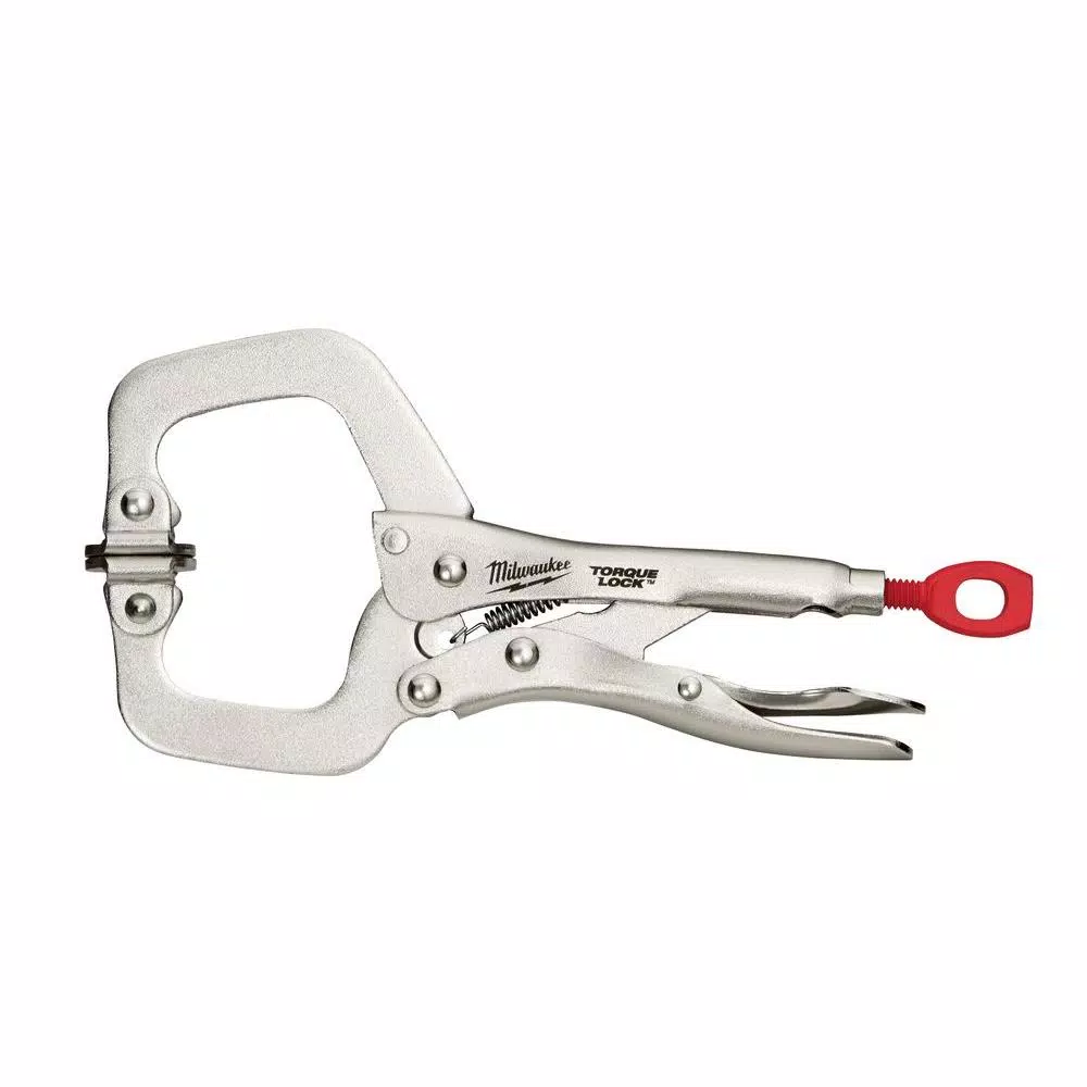 Milwaukee 6 in. Torque Lock Locking C-Clamp With Swivel Jaws