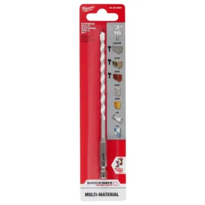 Milwaukee 3/16 in. x 4 in. x 6 in. SHOCKWAVE Carbide Multi-Material Drill Bit