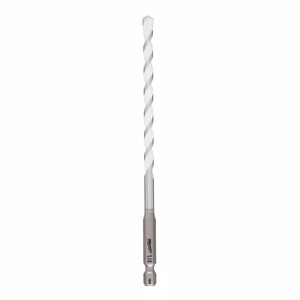 Milwaukee 1/4 in. x 4 in. x 6 in. SHOCKWAVE Carbide Multi-Material Drill Bit
