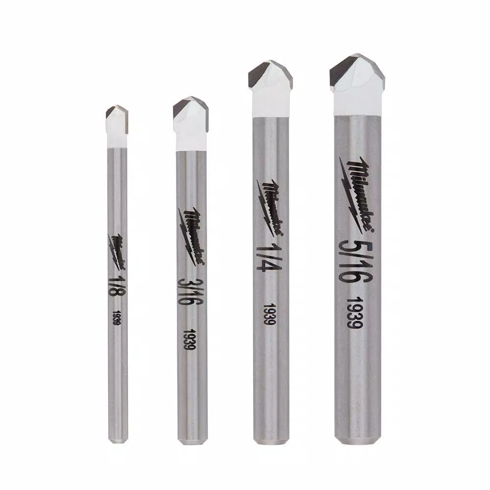 Milwaukee Carbide Natural Stone Bit Set (4-Pack)