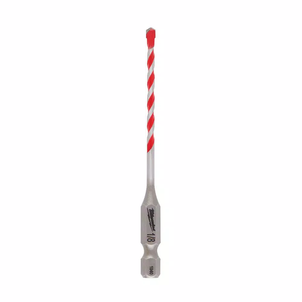 Milwaukee 1/8 in. x 2 in. x 3-1/2 in. SHOCKWAVE Carbide Hammer Drill Bit