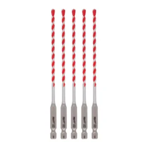 Milwaukee 5/32 in. SHOCKWAVE Carbide Hammer Drill Bits (5-Pack)