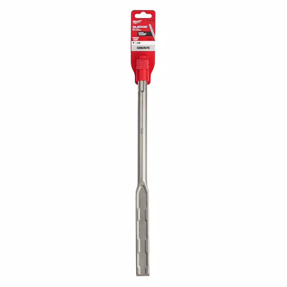 Milwaukee 1 in. x 16 in. SDS-Max SLEDGE Steel Flat Chisel Bit