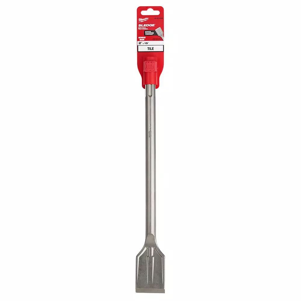 Milwaukee 2 in. x 15 in. SDS-Max SLEDGE Steel Tile Chisel Bit