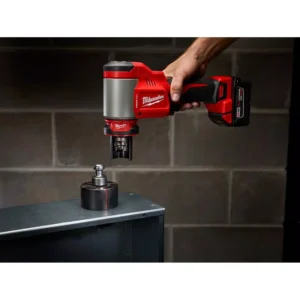 Milwaukee M18 18-Volt Lithium-Ion Cordless 1/2 in.- 4 in. Force Logic Knockout Tool Kit /W FUEL Hammer Drill & 5.0 Ah Battery