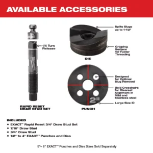 Milwaukee M18 18-Volt Lithium-Ion 1/2 in. to 4 in. Force Logic High Capacity Cordless Knockout Tool Kit with FUEL Bandsaw