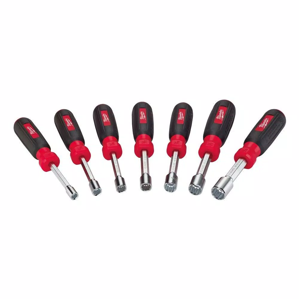 Milwaukee SAE Hollow Shaft Nut Driver Set (7-Piece)