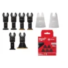 Milwaukee Oscillating Multi-Tool Blade Starter Kit with 3-1/2 in. Triangle Sandpaper Variety Pack (33-Piece)
