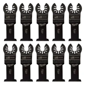 Milwaukee 1-3/8 in. High Carbon Steel Universal Fit Wood Cutting Oscillating Multi-Tool Blade (10-Pack)