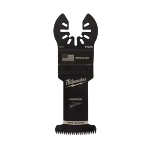 Milwaukee 1-3/8 in. High Carbon Steel Universal Fit Japanese Teeth Hardwood Cutting Oscillating Multi-Tool Blade (1-Pack)