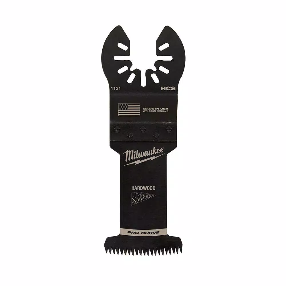 Milwaukee 1-3/8 in. High Carbon Steel Universal Fit Japanese Teeth Hardwood Cutting Oscillating Multi-Tool Blade (1-Pack)