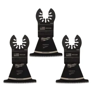 Milwaukee 2-1/2 in. High Carbon Steel Universal Fit Japanese Teeth Hardwood Cutting Oscillating Multi-Tool Blade (3-Pack)