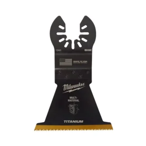 Milwaukee 2-1/2 in. Titanium Bi-Metal Universal Fit Wood and Metal Cutting Oscillating Multi-Tool Blade (1-Pack)