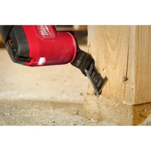 Milwaukee 1-1/8 in. Titanium Bi-Metal Universal Fit Wood and Metal Cutting Oscillating Multi-Tool Blade (3-Pack)