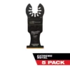 Milwaukee 1-3/8 in. Carbide Universal Fit Extreme Metal Cutting Oscillating Multi-Tool Blade (5-Pack)