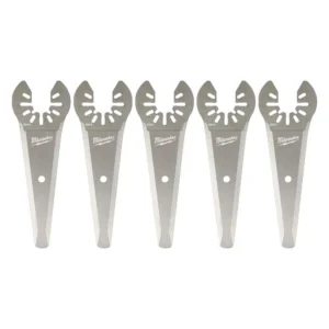 Milwaukee 3 in. Stainless Steel Tapered Sealant Cutting Oscillating Multi-Tool Blade (5-Piece)